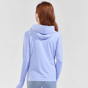 เสื้อป้องกันแสงแดด UPF 50+ สำหรับผู้ชายและผู้หญิง น้ำหนักเบา ระบายอากาศได้ดี แห้งเร็ว มีฮู้ด ป้องกันรังสียูวี เหมาะสำหรับการเดินป่า ตกปลา วิ่ง และกีฬากลางแจ้งอื่นๆ - Product Image 3