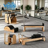 Équipement complet de studio de Pilates Velos, ensemble de 5 pièces : Reformer commercial, Cadillac, Table Trapeze, Chaise, Barrel, Machine de fitness, Lit