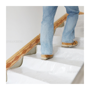 100G Ánh Sáng Dính Không Có Băng Sàn Bảo Vệ Cuộn Thoáng Khí Chuyên Nghiệp Bán Trong Suốt Phim Gard Bìa Lông Cừu Cho Nhà Thầu - Product Image 4