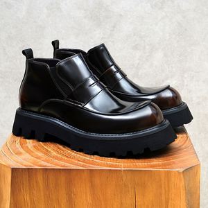 Chaussures habillées pour hommes de style britannique décontracté, de haute qualité, en cuir véritable, pour mariage, nouvelle collection, tendance - Product Image 3
