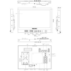 Monitor <span class=keywords><strong>de</strong></span> Director Multicámara SEETEC ATEM156S-CO <span class=keywords><strong>de</strong></span> 15.6 Pulgadas Curvo Full HD 1920x1080 3G-SDI para Entradas <span class=keywords><strong>de</strong></span> <span class=keywords><strong>Escritorio</strong></span> - Product Image 6