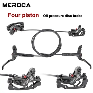 Juego de Frenos de Disco Hidráulicos de Aceite MEROCA de Alta Calidad con 4 Pistones para Bicicleta de Montaña con Disco de 160mm, Frenos de Aceite de 800/1400mm, Piezas para Bicicleta - Product Image 2