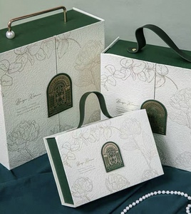 Factory Wholesale Recyclable Square <strong>Wedding</strong> <strong>Gift</strong> <strong>Box</strong> with Handle Luxury Cardboard Perfume &amp; Candy <strong>Box</strong> Magnet Closed Ribbon - Product Image 5
