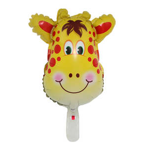Mini Size Leuke Dier Hoofd Aluminiumfolie Ballon Aap Tijger Giraffe Leeuw Varken Hoofd Kinderen Verjaardag Ballon Groothandel - Product Image 5