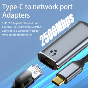Tốc độ cao USB C để Ethernet <span class=keywords><strong>Adapter</strong></span>, Type-C để 2.5Gbps Gigabit RJ45 <span class=keywords><strong>Network</strong></span> <span class=keywords><strong>Adapter</strong></span> Tương thích với Mac OS và <span class=keywords><strong>Windows</strong></span> - Product Image 4