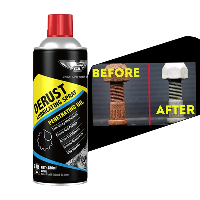 Oem suporte a venda quente lubrificante spray penetrante óleo anti ferrugem óleo