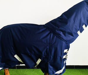 Originele Fabrikant Ademend Winterpaard Tapijt Met Wicking Fleece-Marineblauwe Opkomst Voor Optimaal Comfort - Product Image 4