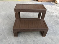 Accessoires pour piscine spa, échelle à 2 niveaux pour piscine spa, marchepied en plastique PS pour spa