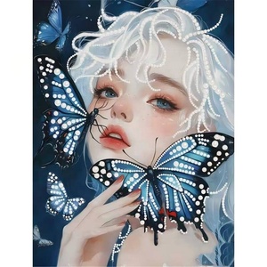 Kits d'art de peinture diamant 5D DIY pour débutants, thème organismes marins, décor mural, cadeaux, sujets animaux imprimés, artisanat - Product Image 3