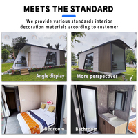 Villa Prefabricada Moderna, Ecológica y Duradera de Acero de Lujo, de 20 Metros Cuadrados, Equipada con Jacuzzi para Países Fríos y Nevados