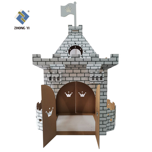 Casa <span class=keywords><strong>de</strong></span> juegos <span class=keywords><strong>de</strong></span> <span class=keywords><strong>cartón</strong></span> corrugado para niños, muebles <span class=keywords><strong>de</strong></span> papel personalizados, juguete para interiores, Castillo <span class=keywords><strong>de</strong></span> <span class=keywords><strong>cartón</strong></span> fácil <span class=keywords><strong>de</strong></span> jugar - Product Image 4