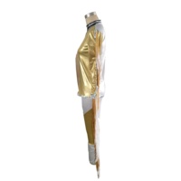 Feuille brillante danse garçon Style porter paillettes or blanc gland danse Costume fou extraterrestre homme scène Performance Jazz danse porter
