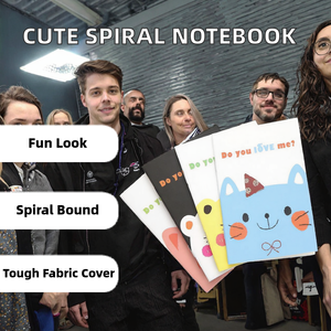 Printed Cute Personalized Spiral Binding <b>A5</b> Fabric 100 Sheets Diary Giveaway - Product Image 2