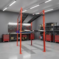 CE 2500kg Élévateur de stationnement hydraulique à quatre poteaux et trois niveaux pour 3 voitures SHIN Innovation PFPS25/25/1800 pour garage