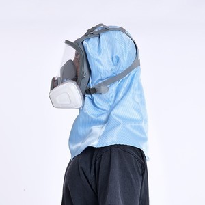 Taozheng Full Face Respirator Mask With Hood Rubber Material Dust And Gas Protection For Chemical Plant Laboratory Reusable - Product Image 2