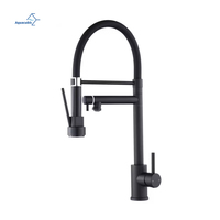 Robinet de cuisine extractible en acier inoxydable SUS304 en gros | Mitigeur brossé pivotant à 360 ° | Prix direct du fabricant OEM