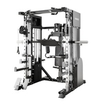 Máquina Smith Profesional Todo en Uno, Entrenador Funcional con Doble Pila de Pesas, Power Rack para Entrenamiento de Fuerza de Cuerpo Completo