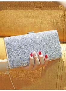 2026 NUOVA Collezione YCH: Pochette da Sera Eleganti per Donna, Dorate, Argentate <span class=keywords><strong>e</strong></span> Nere con Glitter, Ideali per Feste <span class=keywords><strong>e</strong></span> Matrimoni - Product Image 2