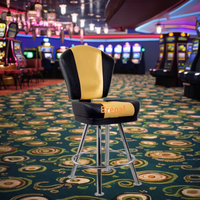 Chaises de bar de poker de jeu de hasard en gros, chaises de casino professionnelles en cuir, chaises de machines à sous