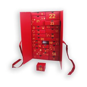 กล่องบรรจุภัณฑ์กระดาษแข็งสำหรับของขวัญคริสต์มาส กล่องปฏิทินนับถอยหลัง 24 วัน สำหรับเครื่องสำอาง น้ำหอม และผลิตภัณฑ์ความงาม - Product Image 2