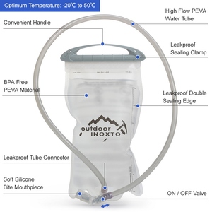 Bolsa de Hidratación de 2L, Depósito de Agua a Prueba de Fugas, Bolsa de Almacenamiento de Agua para Mochila de Hidratación, para Ciclismo y Senderismo - Product Image 2