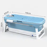 Portable Folding Bathtub for Adult, Large Size, 1460 mm