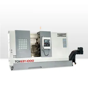 TCK63Y-1000 Máquina de torno CNC de alta velocidade para mesa Torno CNC de metal com cama inclinada Torno vertical CNC