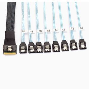 <span class=keywords><strong>Cable</strong></span> de Datos Electrónico YICUN Slim SAS 4.0 SFF-8654 8i 8*<span class=keywords><strong>SATA</strong></span> de Alta Calidad, 12G, Integrado para Placa Base de Servidor, 1 Año de Garantía, 220V - Product Image 1