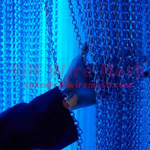 Rideau en <span class=keywords><strong>maille</strong></span> métallique moderne en aluminium pour la décoration intérieure des restaurants, cafés, hôtels et centres commerciaux - Product Image 3