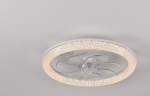 Modern LED <b>Ceiling</b> <b>Fan</b> with 5 Blades Plastic Construction DC Motor <b>Remote</b> <b>Control</b> Energy Saving for Residential Use - Product Image 5