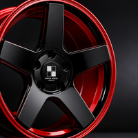 Velg Tempa Monoblock Custom 6061-T6 18 19 20 Inch 5 Palang Warna Hijau Metalik dengan Pelek Dalam Alloy untuk BMW Audi Mercedes Benz