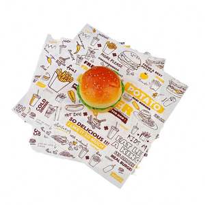 Papel Antigrasa Estilo Americano, Papel Absorbente de Aceite para Papas Fritas, Snacks, Hamburguesas, Sándwiches, Pizza - Product Image 2