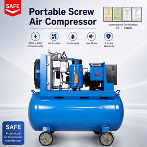 Compresseur d'air horizontal à vis de 7,5 kW et 8 bars pour atelier – Source pneumatique - Product Image 1