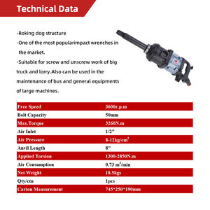 อะไหล่ปืนลมแรงบิดสูง ชุดเครื่องมือลมคอมโพสิต ประแจลม - Product Image 3