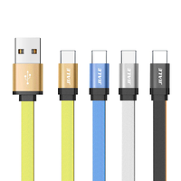 Kabel Data Datar USB-C Tipe-C PD 20W 27W 60W Grosir, Warna Dapat Disesuaikan untuk Komputer, Printer, Pemindai Barcode - Pengisian Daya Cepat Murni