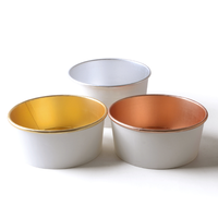 Bol en papier jetable pour aliments et boissons, bol en papier kraft à paroi simple, biodégradable, respectueux de l'environnement, bol en papier pour salade avec couvercle