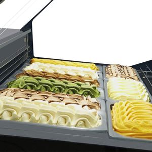 Helado <span class=keywords><strong>congelador</strong></span> exhibición helado escaparate de tienda de postre - Product Image 3