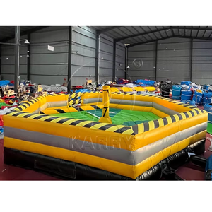 مجموع 8m معدات تأجير الانصهار نفخ لعبة Wipeout مكنسة ركوب ميكانيكية للمناسبات حزب الكبار - Product Image 6