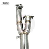 Pipa Tengah Tunggal SDO Stainless Steel untuk BMW M3 M4 G80 G82 G8X 3.0T 2021+  Pipa Bagian Tengah Knalpot Performa Tinggi