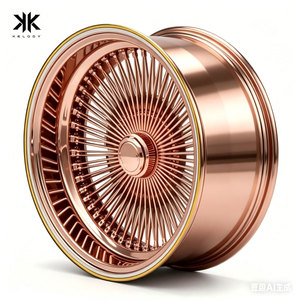 Vente en gros de nouvelles jantes en alliage d'aluminium forgé, couleur or rose brillant, 18-28 pouces, personnalisables, commandes en gros OEM - Product Image 3