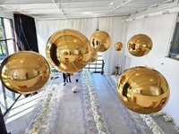 Ballon sphérique gonflable en PVC 2025, ballon miroir suspendu géant pour la décoration, imperméable et durable, couleurs personnalisables