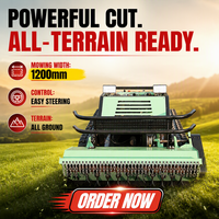 Livraison gratuite, moteur diesel, petit robot coupe-herbe, largeur de coupe 1200 mm, tondeuse à gazon télécommandée, lame à neige en option