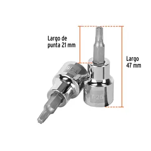 BOX 6 Douille Torx T-25, entraînement 3/8'', TRUPER - Product Image 3
