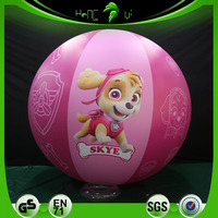 Ballon de plage gonflable géant SPH avec un chien mignon