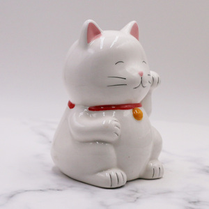<span class=keywords><strong>Salvadanaio</strong></span> in Ceramica Bianca <span class=keywords><strong>Vintage</strong></span> a Forma di Gatto Portafortuna per Bambini, Scatola per Risparmiare Denaro, Regalo all'Ingrosso - Product Image 3