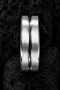 Anillo de Acero Inoxidable Chapado en <span class=keywords><strong>Dos</strong></span> Tonos Moderno de JLM Wholesale para Hombre <span class=keywords><strong>y</strong></span> Mujer, Regalo de Joyería para Boda <span class=keywords><strong>y</strong></span> Compromiso - Product Image 2