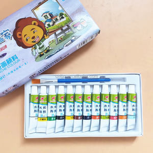 Offre Spéciale Non Toxique <span class=keywords><strong>Prix</strong></span> Bas Différentes Couleurs En Bouteille 6ml 12ml 16ml Riche Pigment <span class=keywords><strong>Gouache</strong></span> Peinture pour Enfants - Product Image 1