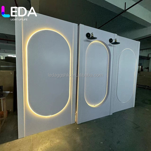 LEDA ODM - Letrero de Bienvenida para Boda de Alta Calidad, Moderno y Novedoso, Fondo Fotográfico LED, Pared Acrílica, Arco Cuadrado para Decoración de Bodas - Product Image 2