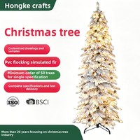 Sapin de Noël artificiel floqué PE de haute qualité avec éclairage LED blanc/clair, 180 cm, pommes de pin, alimenté par piles, pour intérieur