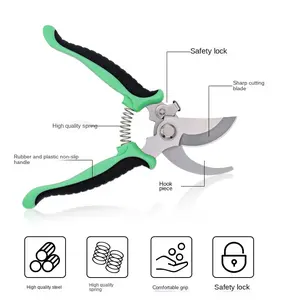 Professional Bypass Pruning Hand Tools Tree Pruning Shears Branch Trimming Electrician Scissor Graft Scissors For Garden